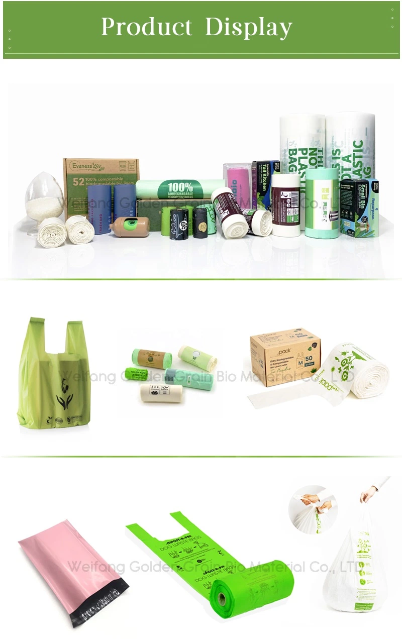 Biodegradable 100% Compostable Environment-Friendly T-Shirt Shape Trash Bag