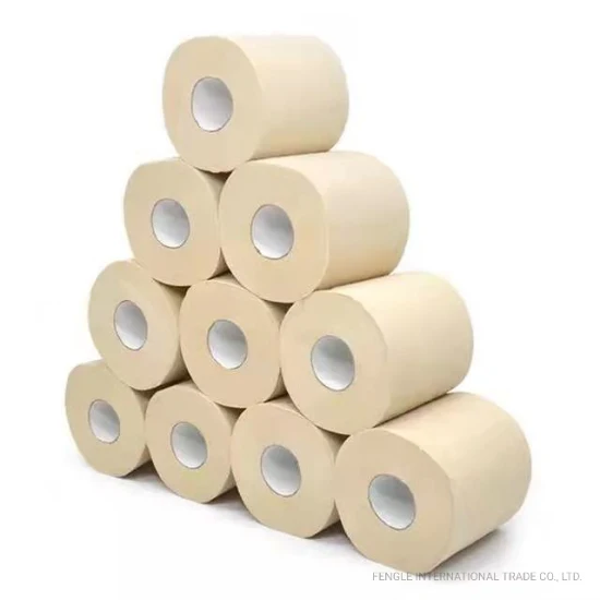 Geprägtes Seidenpapier aus reinem Bambuszellstoff/billiges Toilettenpapier/kundenspezifische weiche Toilettenpapierrolle, Hersteller von recycelten, gebleichten, ungebleichten OEM-Artikeln