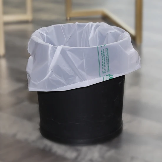 Pbat Trash Müllbeutel mit Kordelzug, 100 % biologisch abbaubare Müllbeutel auf Rolle